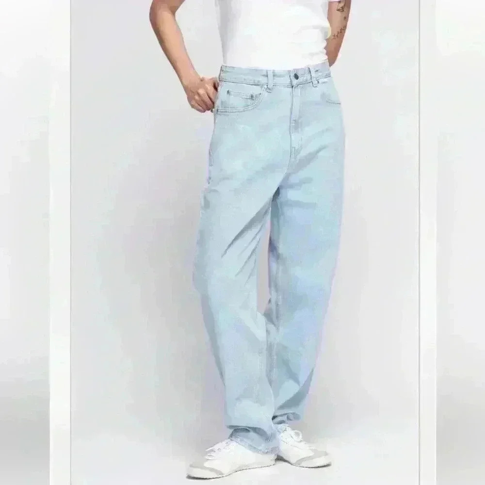 KOTN Unisex Antifit Denim high-waisted jeans light wash 36/32 (12-14). - Picture 13 of 16